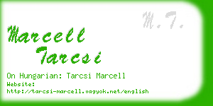 marcell tarcsi business card